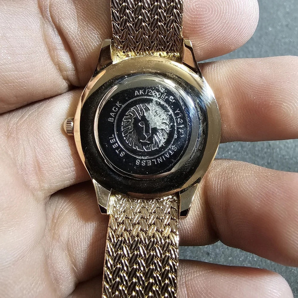 Anne Klein Women's AK-2208CHGB Crystal Accented Mesh Bracelet Watch Working show - Picture 3 of 9